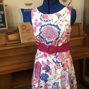 Floral paisley spring dress